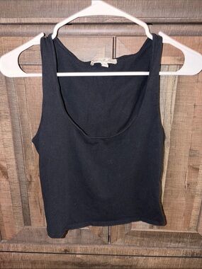 Express Black Scoop Neck Tank Top - Sleeveless